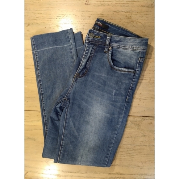 Resalsa Jeans blue denim lightly distressed jeans - Picture 7 of 10